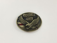 American Pride Belt Buckle USA Flag Eagle Western Cowboy Patriot Men Belt Buckle