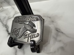 Vintage Remington First In Field Canada Goose 1980 3D Metal Belt Buckle
