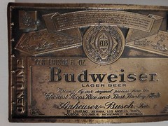 Budweiser King of Beers Anheuser Busch Metal Belt Buckle – Vintage A-16B