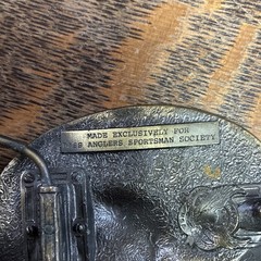 B.A.S.S. Life Member Oval Belt Buckle Brass