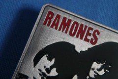 Ramones Belt Buckle Rock Band Square Photo Black Enamel Silver Metal 2006 New