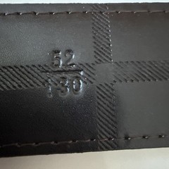 Burberry reversible belt in sand tone. polished metal buckle