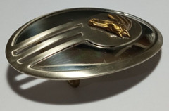 Justin Nickel Silver Horse Head 89N Belt Buckle 2.5 x 3.5 Inch Horses