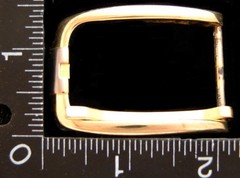 LL06137 VINTAGE ***RECTANGULAR SHAPED*** TONGUE TYPE FASHION BELT BUCKLE