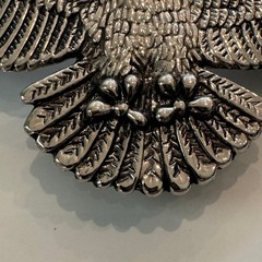 Vintage Classico Italia Eagle Belt Buckle Silver Tone A136 Western Biker