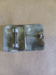 Vintage Winchester Repeating Arms Pewter Belt Buckle