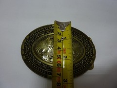 Initial B Letter Men Belt Buckle Metal Cowboy Rodeo Western Brass Tone