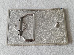 Patriotic American USA Flag Silver Red Metal Belt Buckle Unisex New.