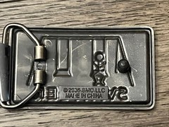 Silver Moon Belt Buckle Mens Novelty SWINGER Metal Antiqued Silver 2005 Fun