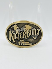 Vintage ADM Belt Buckle Kiefer Built Horse Trailer