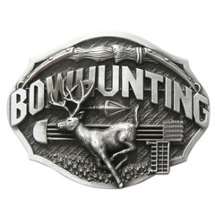 Antique Brushed Silver Western Deer Animal Belt Buckle also Stock in the US