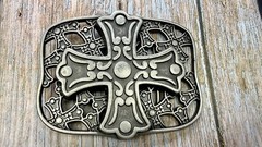 Openwork Iron Cross Medieval Religious Faith Symbol Gothic Biker Belt Buckle