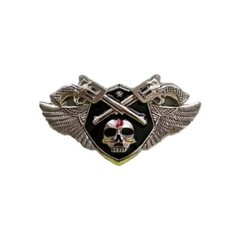 Guns Skull Wings Belt Buckle 6 Shooter Revolver MC Biker Fits 1.5&Prime; Belt