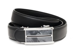 Belt automatic belt black gray genuine leather automatic stone-look can be shortened 144