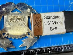 Cadillac Emblem Flag Chrome Color Belt Buckle By Famous Stars And Straps