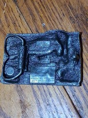 1983 Bergamot Brass Works Vintage Train Railroad Belt Buckle Made in USA