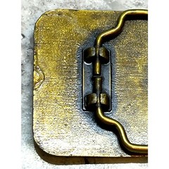 Vintage Mitsubishi Excavator Belt Buckle Metal Construction Equipment USA Made