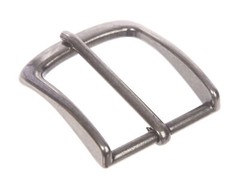 1 1/2&Prime; (38 mm) Single Prong Rectangular Solid Brass Belt Buckle