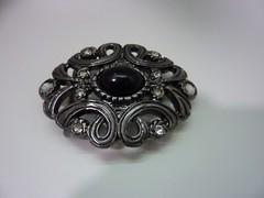 WESTERN OVAL FLORAL ENGRAVED RHINESTONE Belt Buckle 3.5 » X 2.5 »