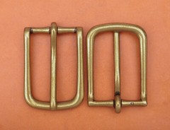 Retro Brass Long Big Heavy Single Prong Pin Leather Belt Buckle fits 40MM Strap