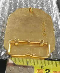 BORN IN THE U.S.A. USA STRONG FREE PROUD PATRIOTIC SEAL EAGLE BELT BUCKLE RM FAY