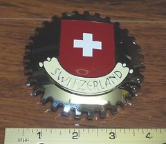 Artifakt 3 1/2&Prime; Inch Stainless Steel Switzerland Confederation Flag Belt Buckle!