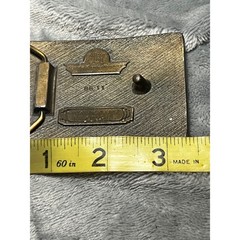 Vintage Olympia Beer Belt Buckle 1973 Indiana Metal Craft 3in Advertising