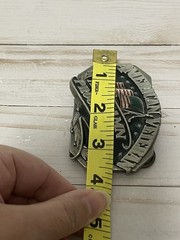 Siskiyou Buckle Co. American Veteran And Damn Proud of It Belt Buckle 1987