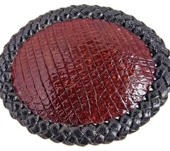 LIZARD skin Belt Buckle Handmade Western Cowboy HANDMADE NEW Authentic
