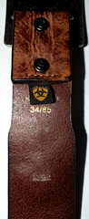Ariat Embossed Sample Belt W/Iron Cross Belt Buckle Silver Black Never worn