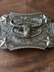 Longhorns Bull Head Style Western Cowboy Cowgirl Belt Buckles