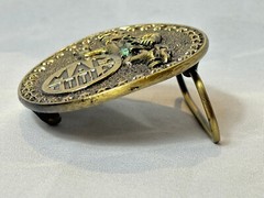 VTG Mac Tools Belt Buckle Round Western Style Ltd Edt Great American Buckle Co