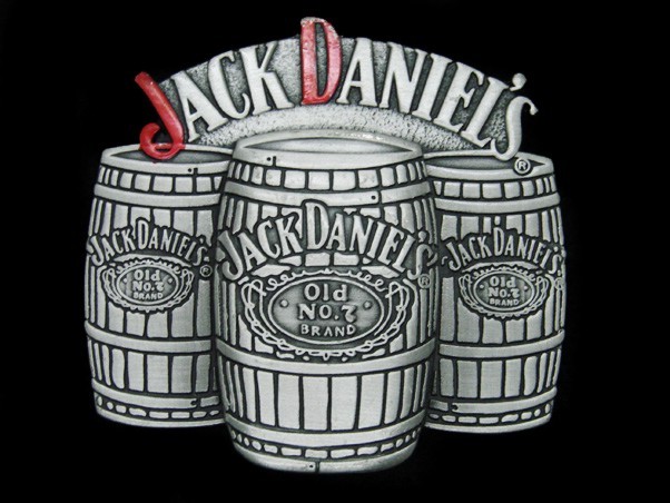 SL07114 *NOS* NICE **JACK DANIEL&rsquo;S OLD NO. 7 BRAND** BOOZE ADVERTISEMENT BUCKLE