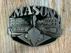 MASON Masonry Brick Laying Construction Work Tools Job Series Belt Buckle