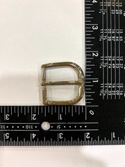 Solid Brass Polished Nickel Belt Buckle Made in Italy Fits 1.18&Prime; Belt Strap