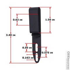 USA Made Metal Belt Clips DCC SHS Universal Models Metal Belt Clip Holder Set