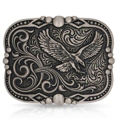 Montana Silversmiths Attitude Soaring Freedom Eagle Western Belt Buckle