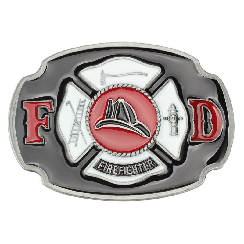Firefighter Truck Buckle – Fire Trucks Men Buckles Brigade Belt DIY Accessories