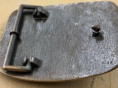 3-D Labrador Retriever Ringneck Pheasant Suede Belt Buckle