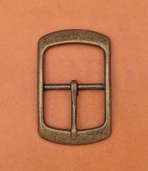 Antique Brass Center Bar Belt Buckle for Leather Belt Replacement Fit 40mm Strap