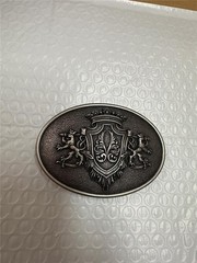 Vintage Belt Buckle with Unique Crest