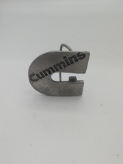 Vintage Cummins Diesel Belt Buckle Logo Pewter Metal