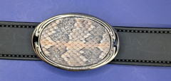 Real Canebrake/Timber Rattlesnake Insert Belt Buckle made in USA #2621