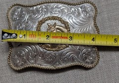 vintage SILVERSMITH COLLECTION belt buckle HORSE equestrian WESTERN cowboy