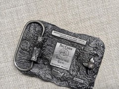 vintage USA made BRANSON belt buckle COUNTRY MUSIC folk WESTERN missouri