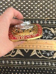Western Buckle Gold Silver Red Horse Head Buckle Cowboy 2 » Hebillas Vaqueras