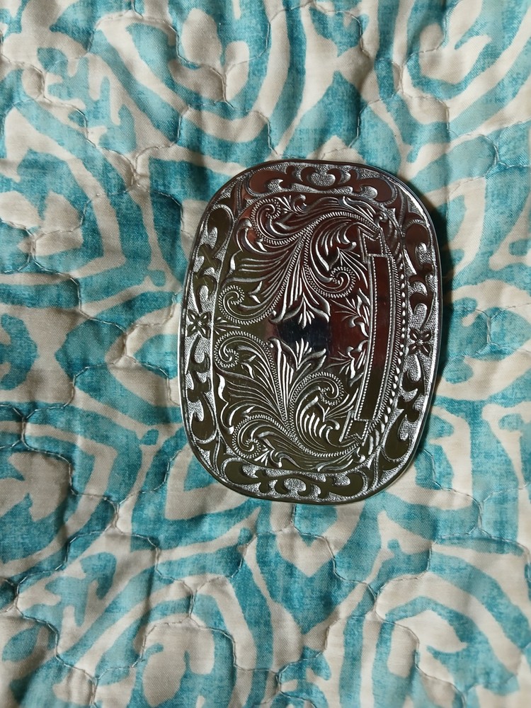 Silver belt buckle mens/womens