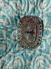 Silver belt buckle mens/womens