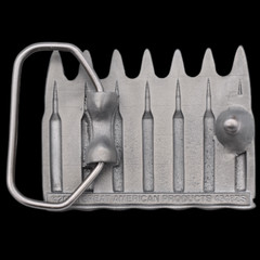 Bullet Cartridge Shaped Belt Buckle (New) ~AK47 AR15 .223 2nd Amendment Freedom~