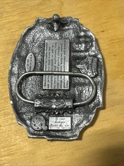Vintage 1987 Electrician Profession Belt Buckle by Siskiyou Buckle Co Z-40 USA